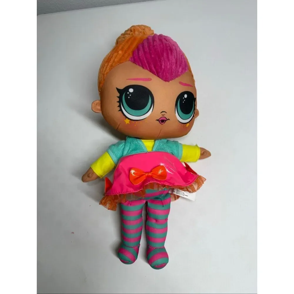 LOL Surprise Neon QT Huggable Soft Doll 16”Inches Plush Stuffed Toy